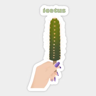 Cactus ice cream Sticker